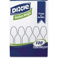 Dixie Spoon, Tea, Plstc, Hvy/Med Wt 100PK DXETM207